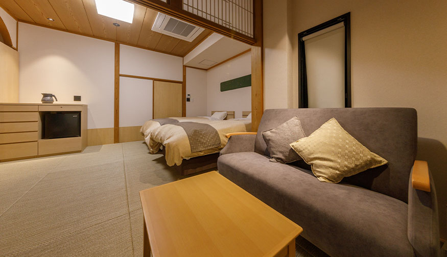 庭園露天風呂ツインベッド付和室ツインの詳細写真